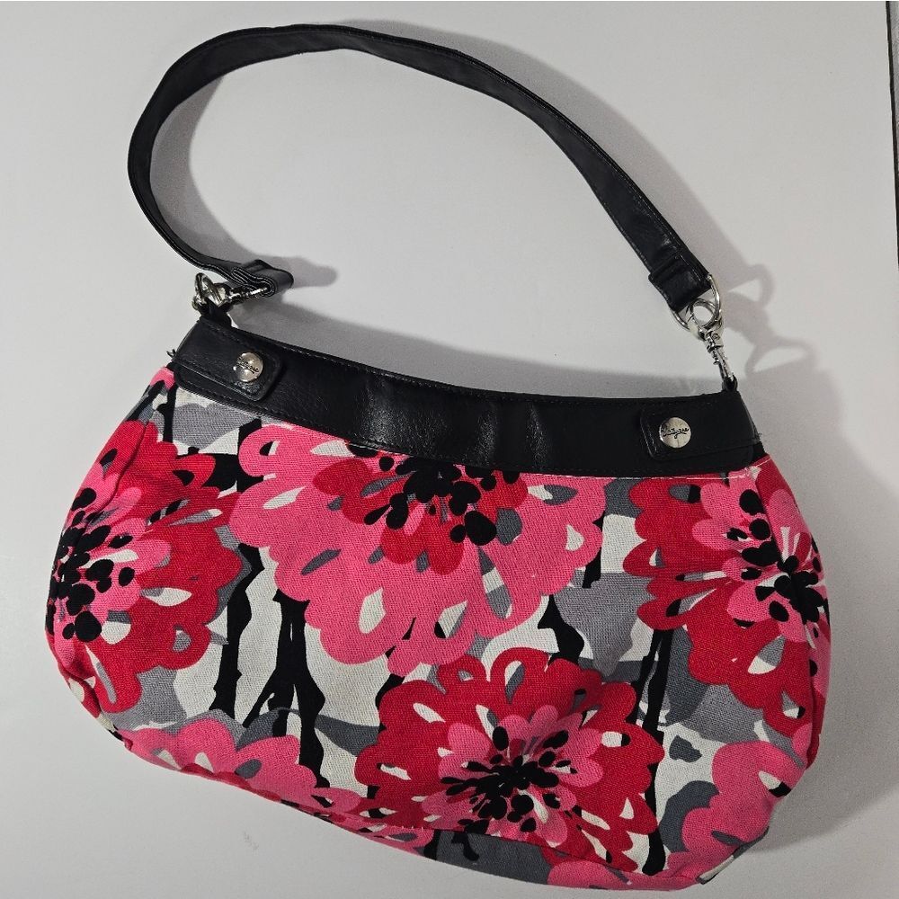 thirty-one pink floral‎ shoulder bag